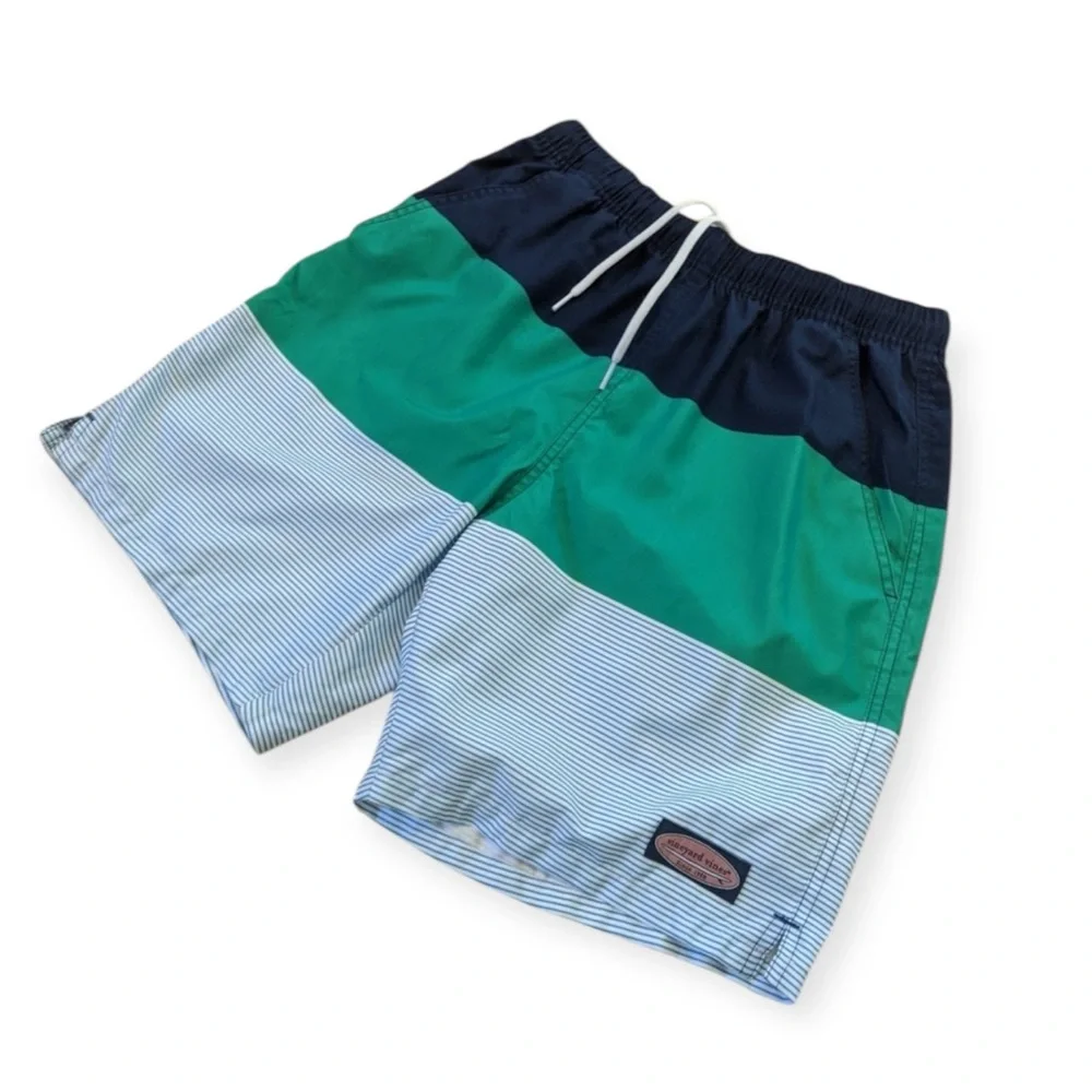 Vineyard Vines Kids Stripe Chappy Trunks - Picture 1 of 2